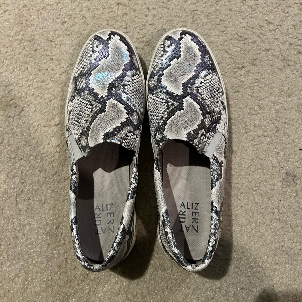 Iridescent Snake Print Sneaker
